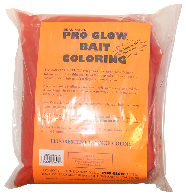 Prow Glow Bait Coloring - Orange - 5lb.